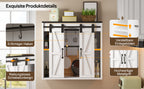 Armario de pared para la cocina con 2 puertas correderas y soportes de empotramiento ajustables, armario de pared para el almacenamiento en el salón, el baño y la lavandería, 80 × 31 × 76 cm