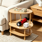 Set Hogar Práctico 4 en 1 - Mesa 3 Niveles + Linterna LED + Adaptador Universal + Incienso Coco