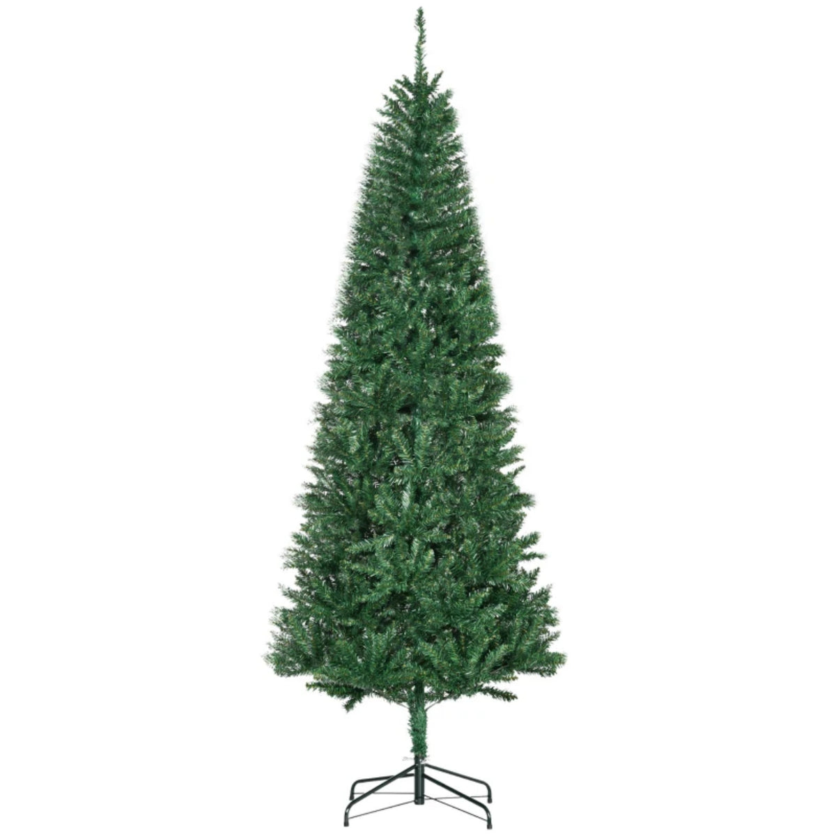Árbol de Navidad artificial de 210 cm, 865 ramas con hojas artificiales realistas, imitación fiel del abeto Nordmann en color verde, decoración navideña festiva para el hogar (solo incluye el árbol de Navidad)