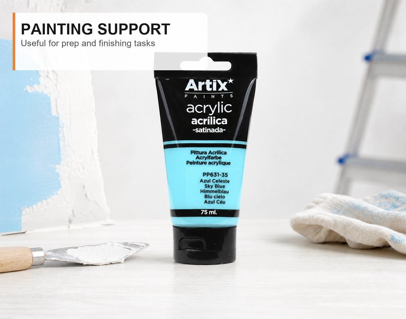 Pintura acrílica azul cielo 75 ml