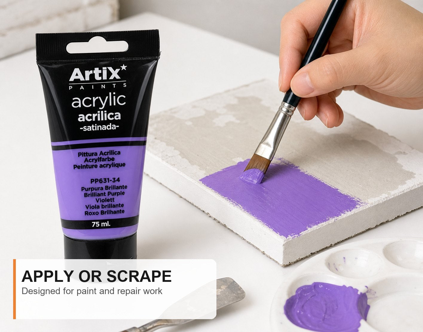 Pintura Acrílica Púrpura Brillante 75 Ml