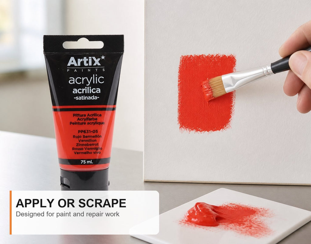 Pintura Acrílica Rojo Bermellón 75 Ml