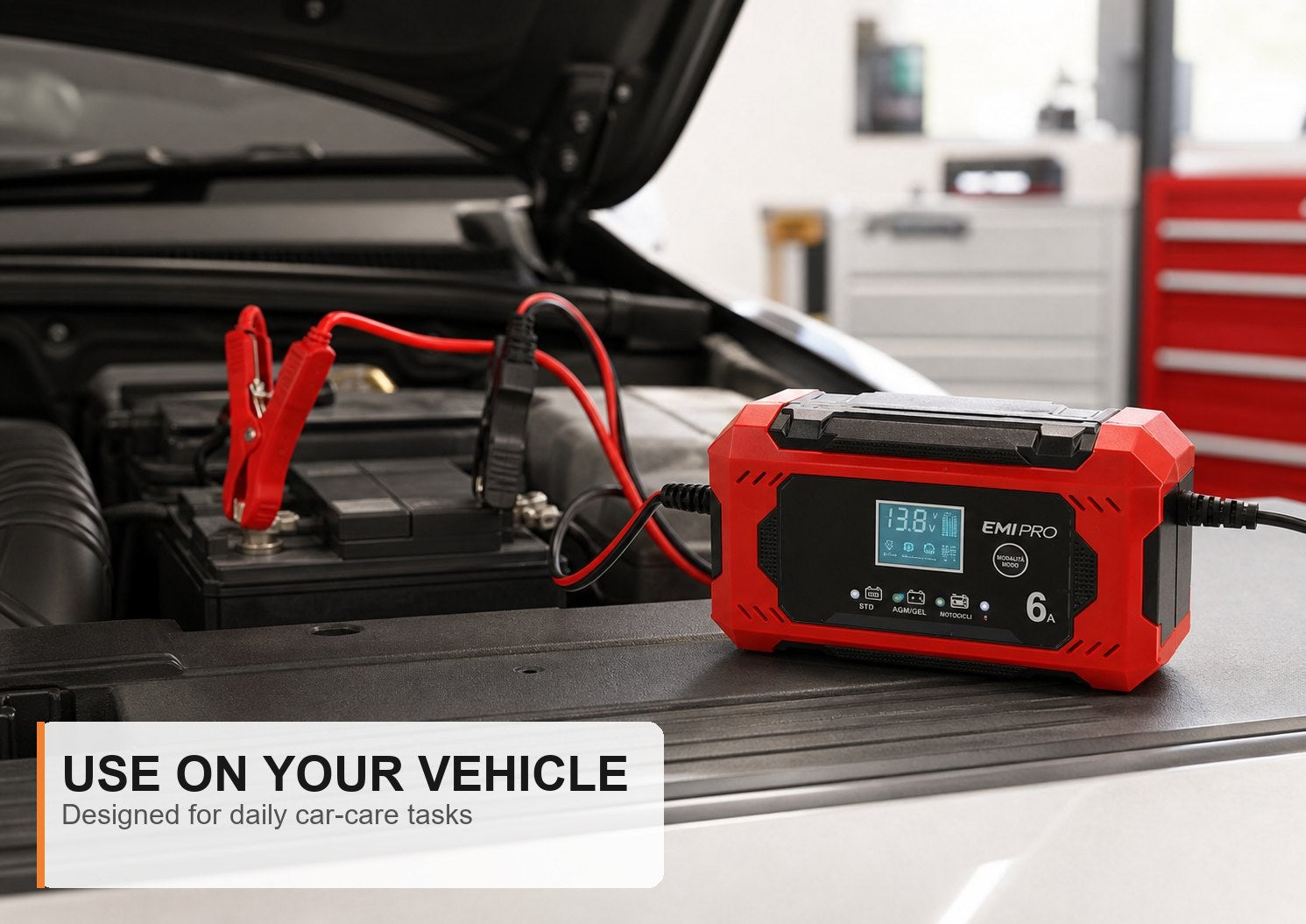 Emi Car Battery Charger 12v 6a