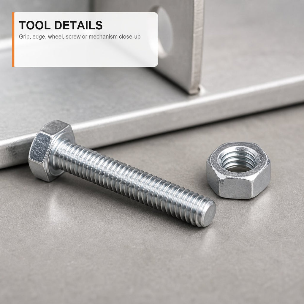 Tornillo HEXAGONAL 6MMx50mm M6 6uds