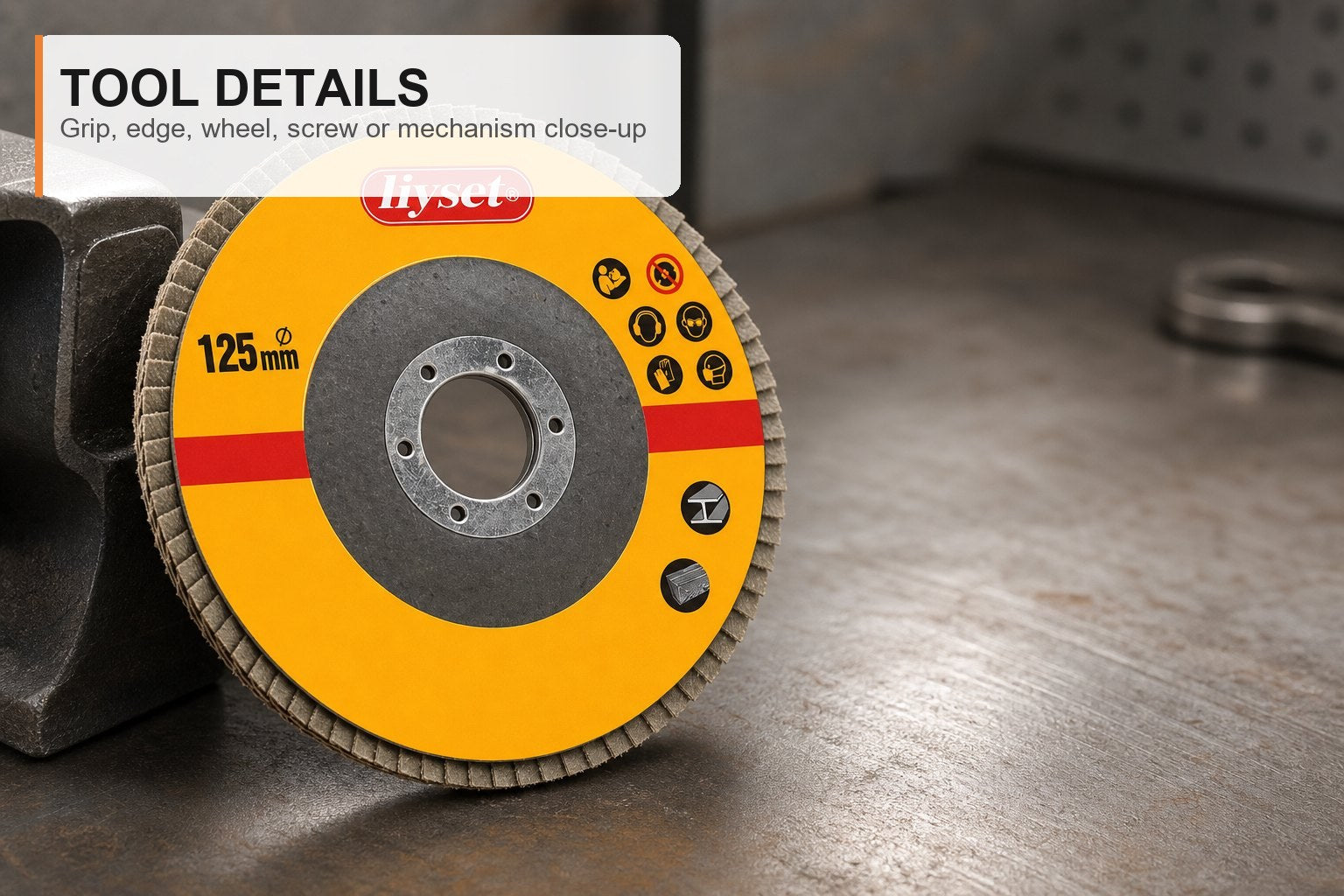 Disco Abrasivo para Amoladora 125mm P60 6uds