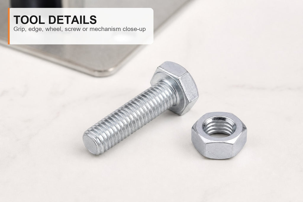 Tornillo Hexagonal 6mmx20mm M6 10 pzas.