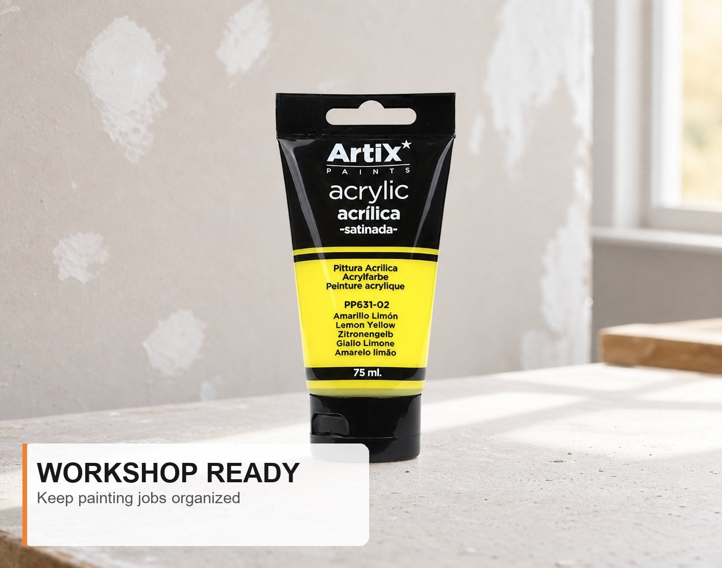 Pintura Acrílica Amarillo Limón 75 Ml