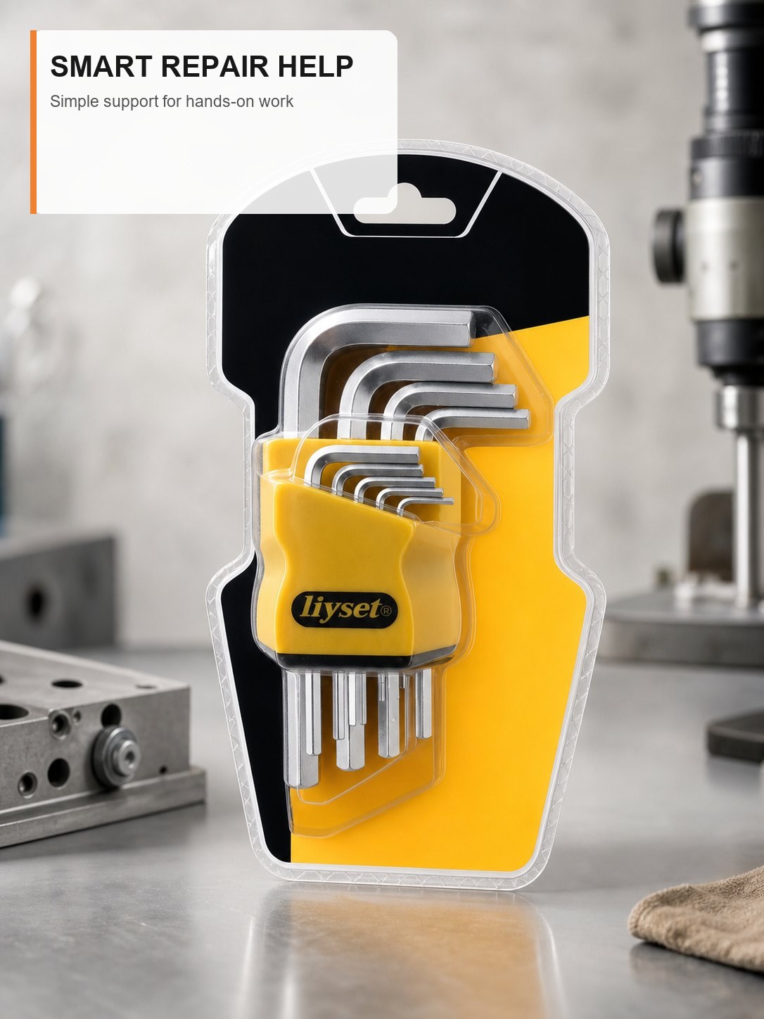 Llaves Allen Calidad Industrial 9 pzs.