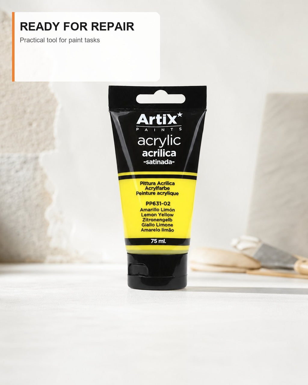 Pintura Acrílica Amarillo Limón 75 Ml