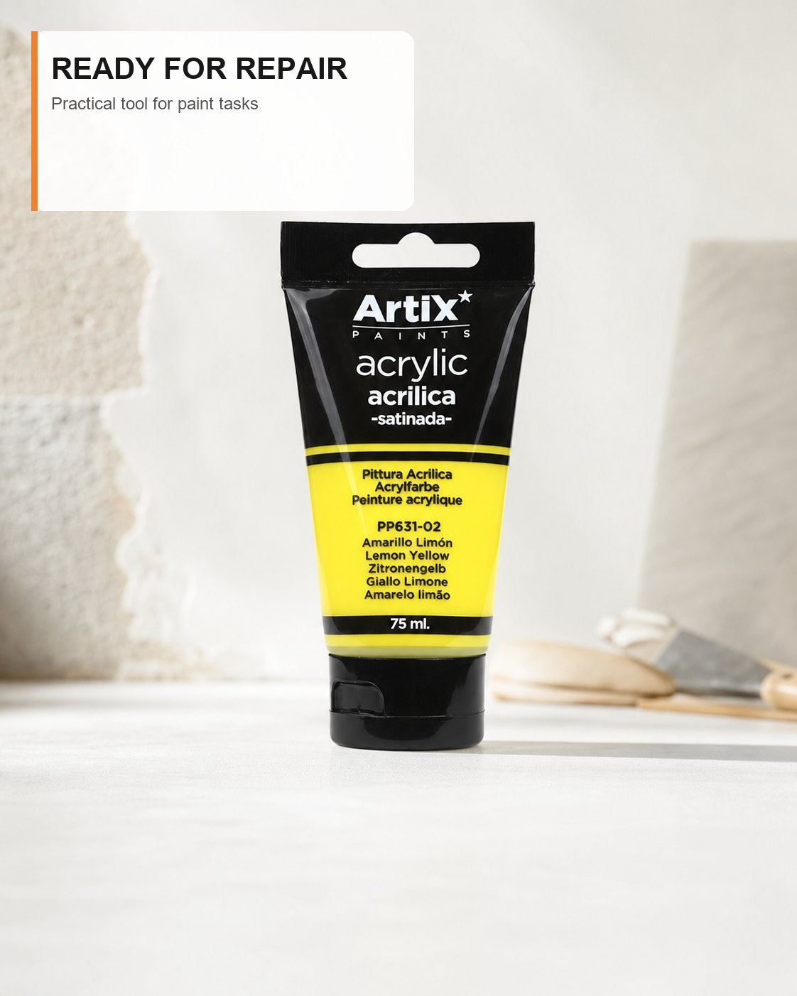 Pintura Acrílica Amarillo Limón 75 Ml
