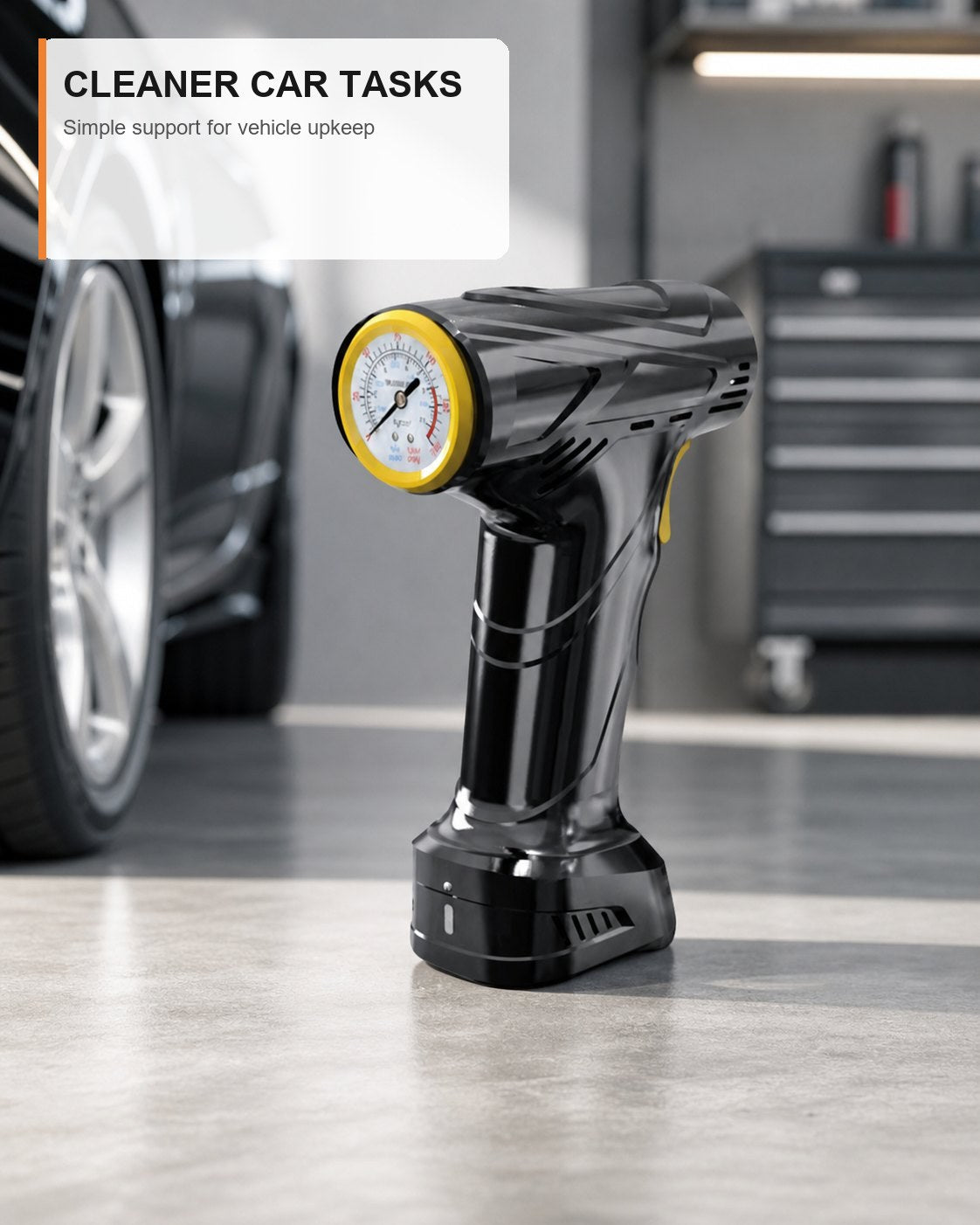 Emi Bomba de Aire Portátil 3en1 12v 150psi 1500*3mah