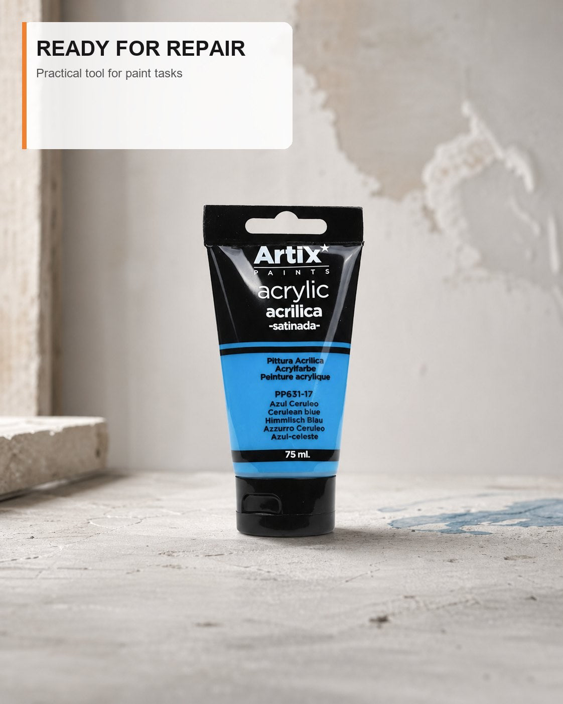 Pintura Acrílica Azul Cerúleo 75 ml