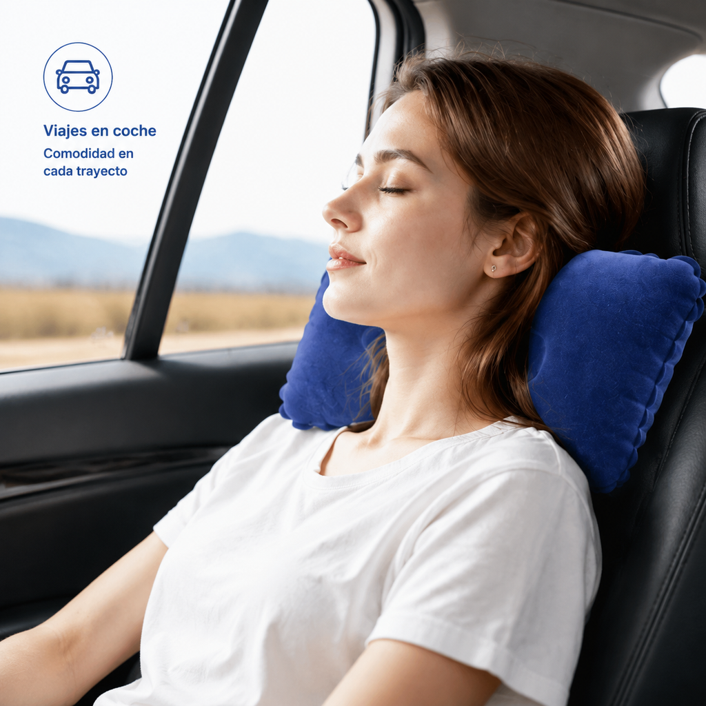 Almohada de Viaje Ergonómica | Cojín Cervical para Descanso y Siesta