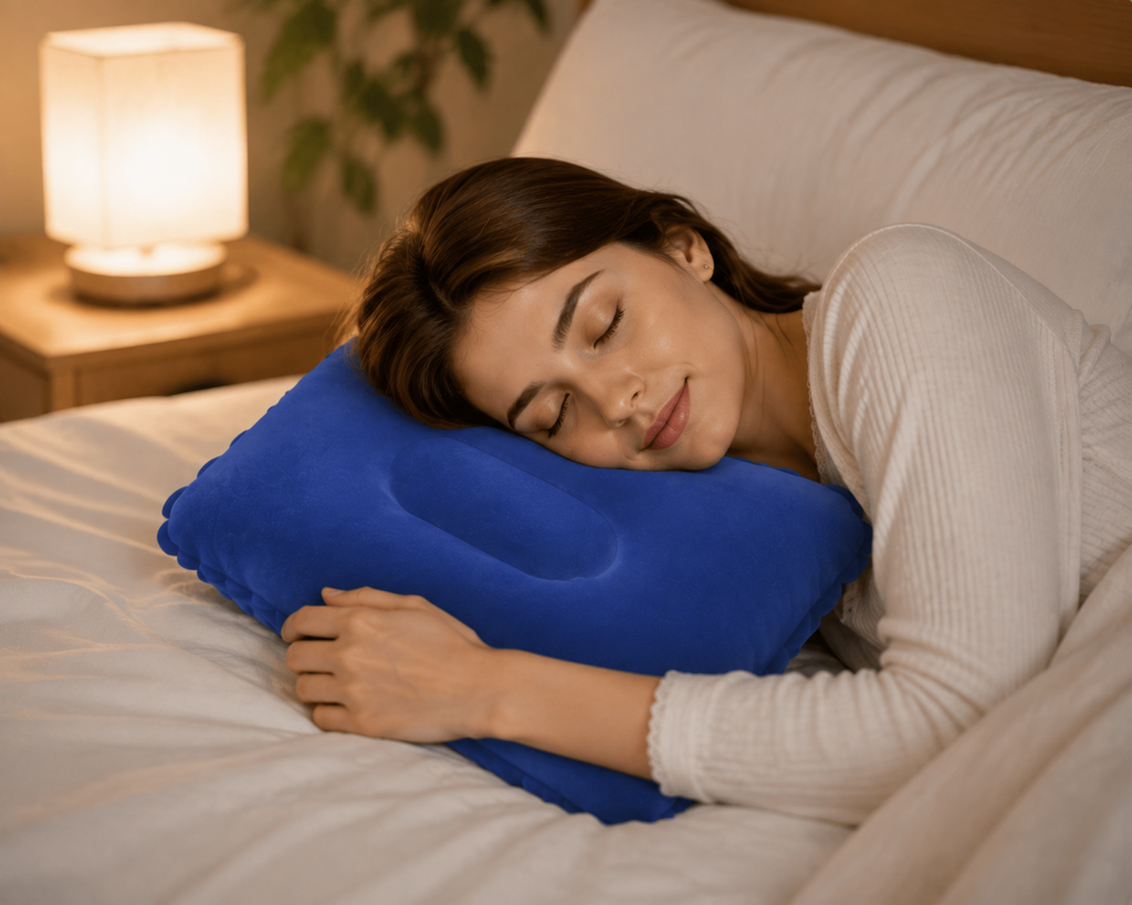 Almohada de Viaje Ergonómica | Cojín Cervical para Descanso y Siesta