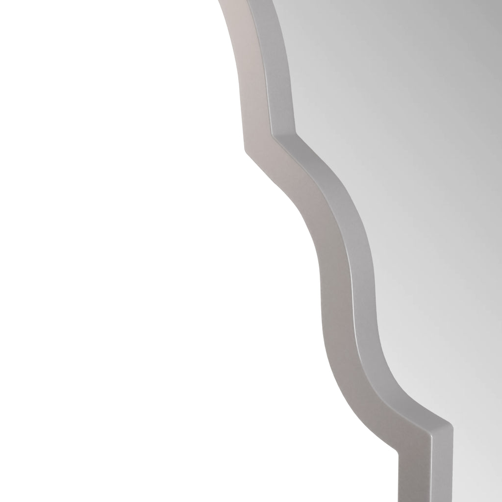 Espejo rectangular de 61x101CM, espejo rectangular plateado, espejo de pared con marco de metal, espejo de baño para la pared, para el baño, la sala de estar, la decoración de la pared del dormitorio