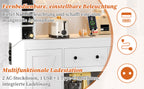 Armario de cocina, armario alto, armario de vinos con soportes de empotramiento ajustables, cajón, soporte para vasos de vino de acero inoxidable, compartimentos para botellas de vino, iluminación LED con cambio de color y enchufes, 180 × 105 × 40 cm