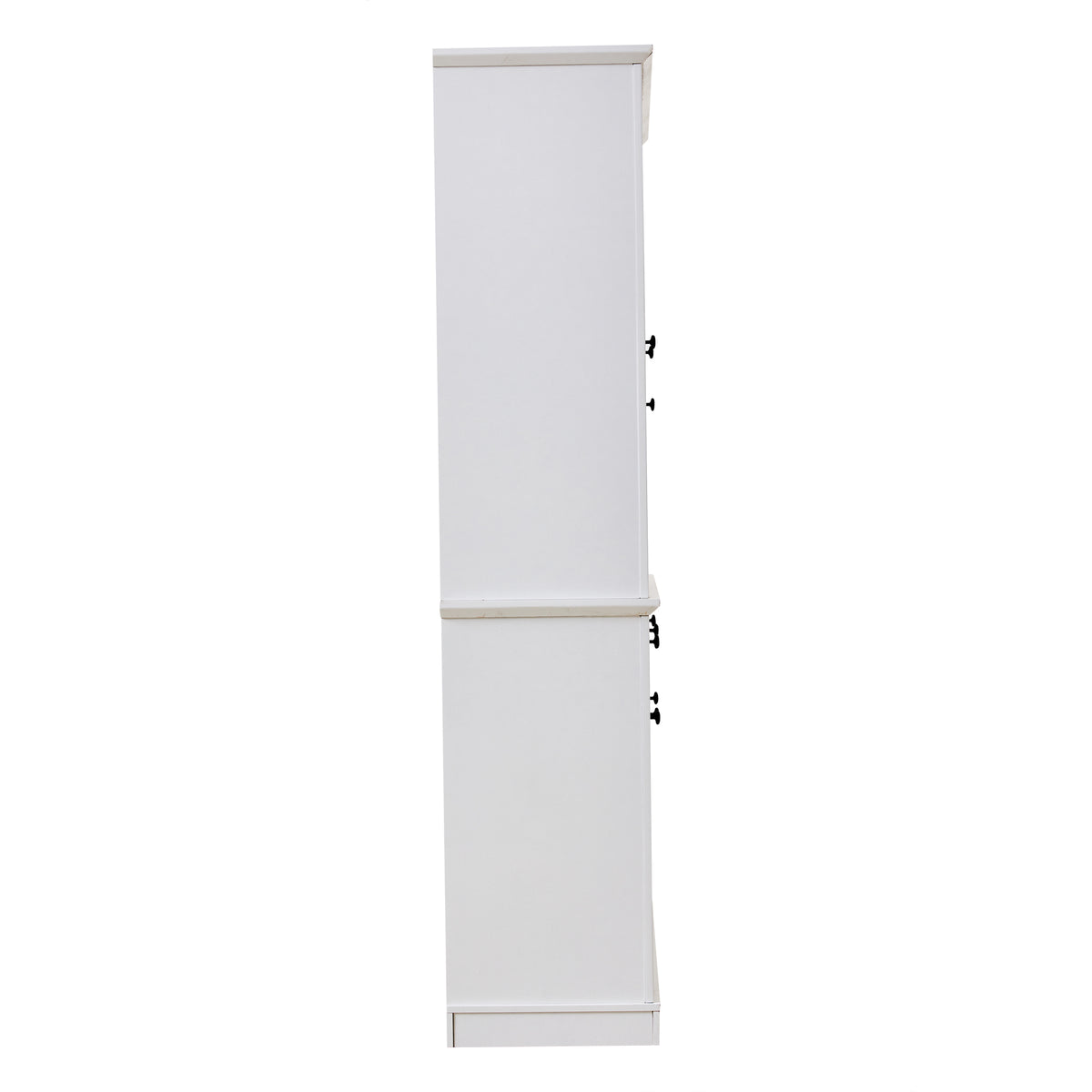 Vitrina N625P293053054055W) de 119,5*40*180cm, Vitrina de estantería con 4 cajones, Vitrinas con LED, Armario para el salón, Armario con 4 cajones y 5 puertas, Gran armario con 21 compartimientos de almacenamiento, MDF