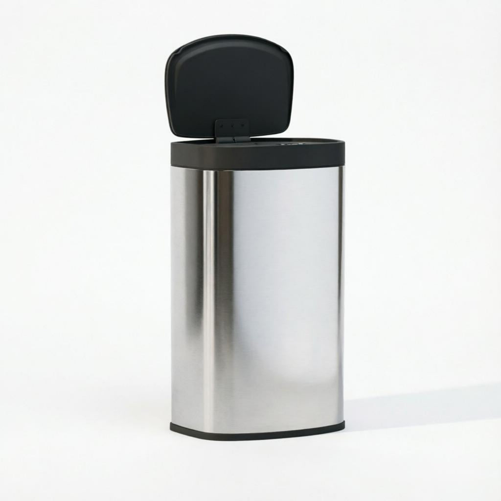 Basurero automático de cocina de 55L de acero inoxidable con tapa Soft-Close