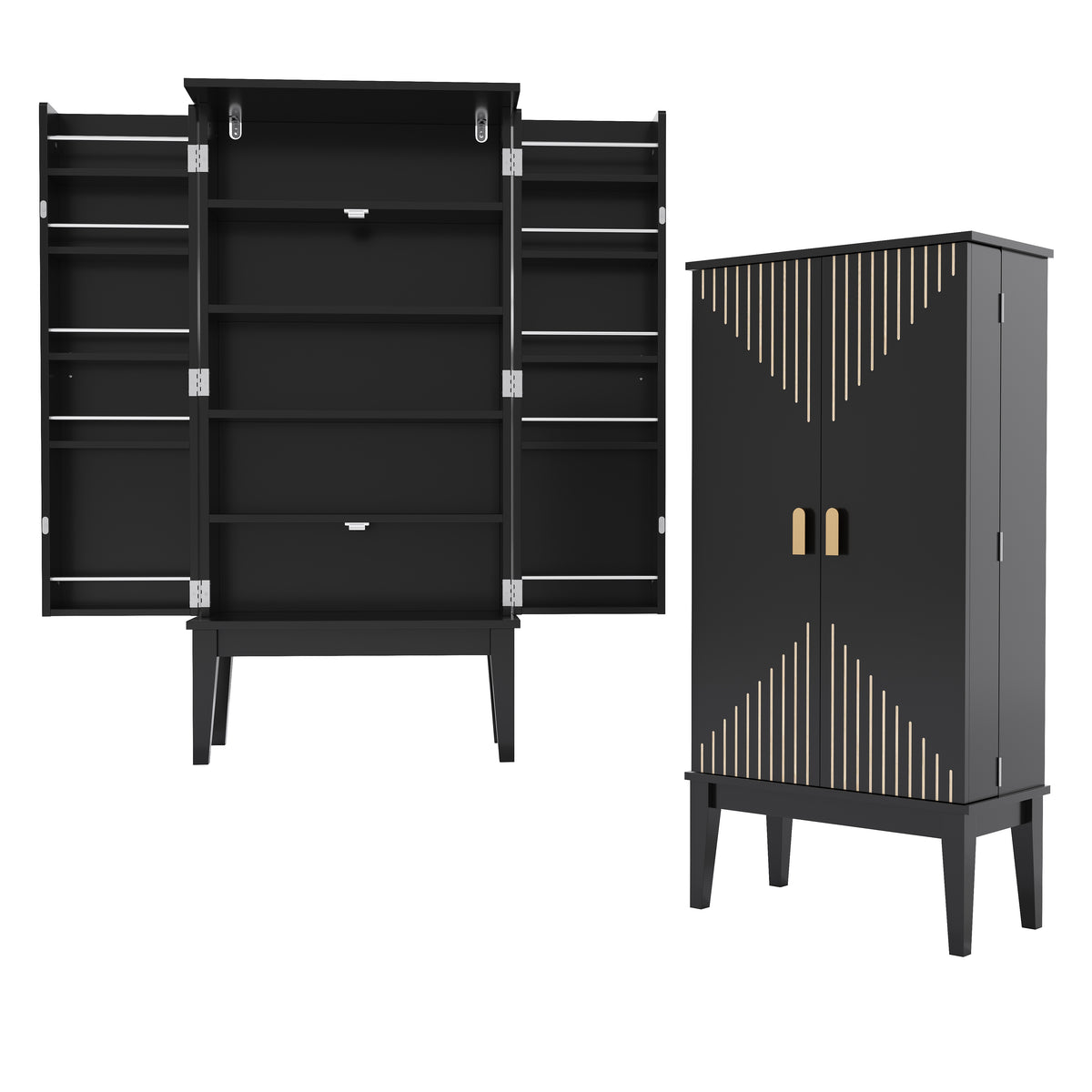 Gabinete de cocina de 120X59X30cm, gabinete, bufete, gabinete de almacenamiento de dos puertas con capacidad para colgar la puerta, gabinete de almacenamiento en estilo vintage, ideal para la cocina, comedor, salón y pasillo