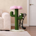 Arbol de gatos en forma de cactus – Arbol de gatos de 90 cm con tallos de sisal engrosados y protección anti-inclinación, arbol de gatos de diseño verde, columna de gatos, arbol de gatos para gatos, arbol de gatos para el hogar, arbol de gatos pequeño