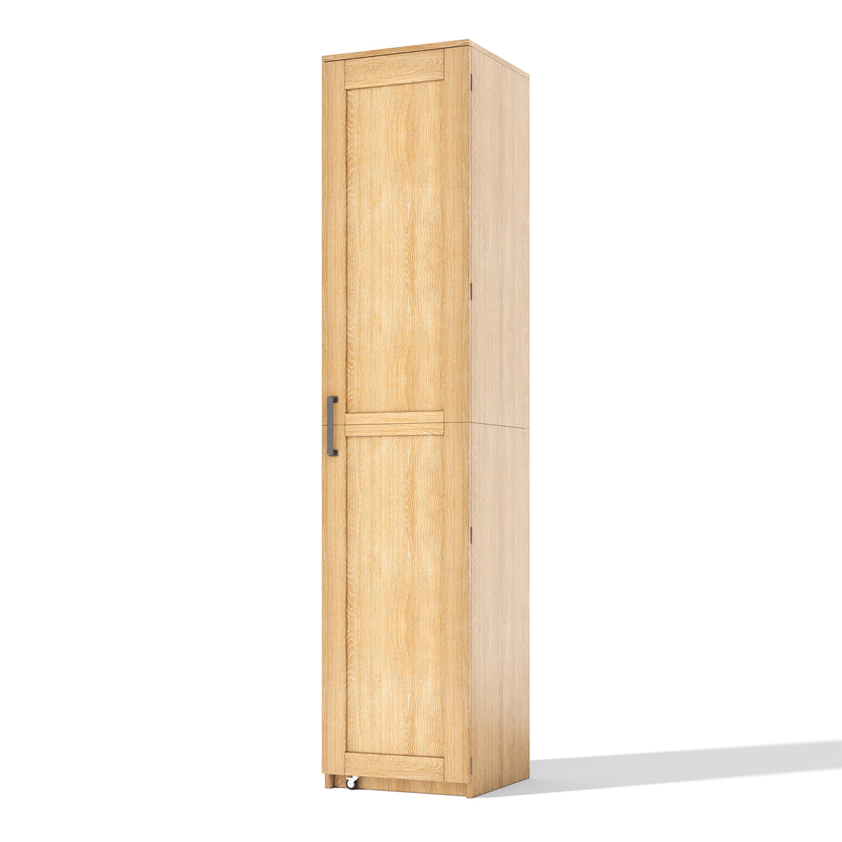 Armario de cocina, armario de almacenamiento alto con soportes para puertas y tabiques de empotramiento ajustables, armario de provisiones para salón, comedor y baño, 40 × 40× 183 cm