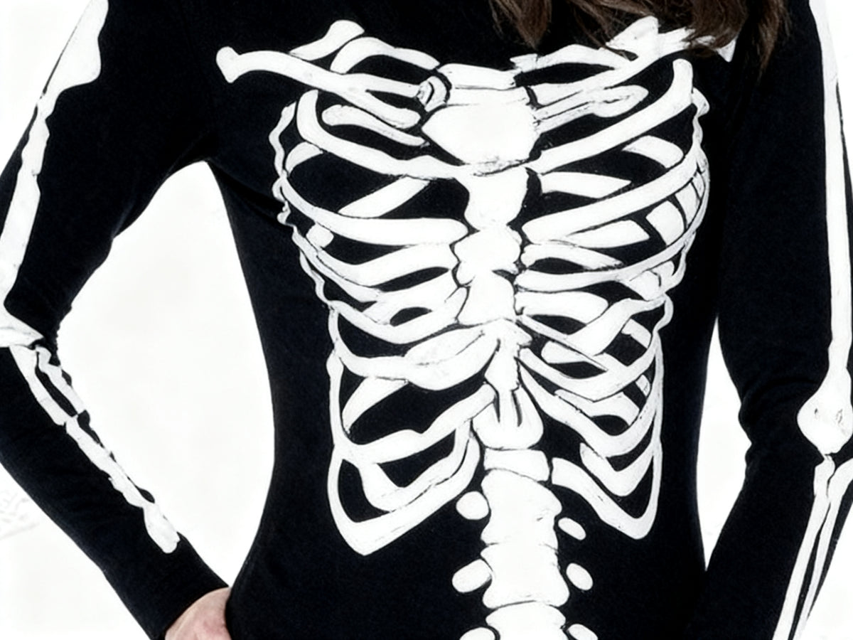 Vestido Disfraz Halloween Esqueleto