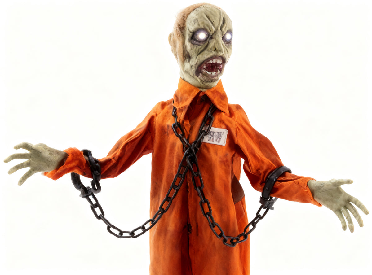 Zombie Naranja de Pie para Halloween