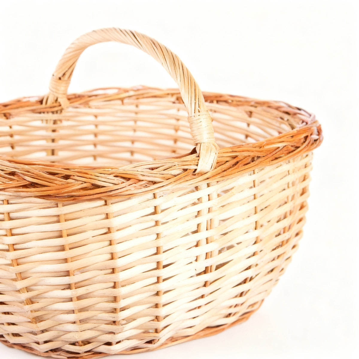 Cesta Mimbre Bicolor 45x33cm