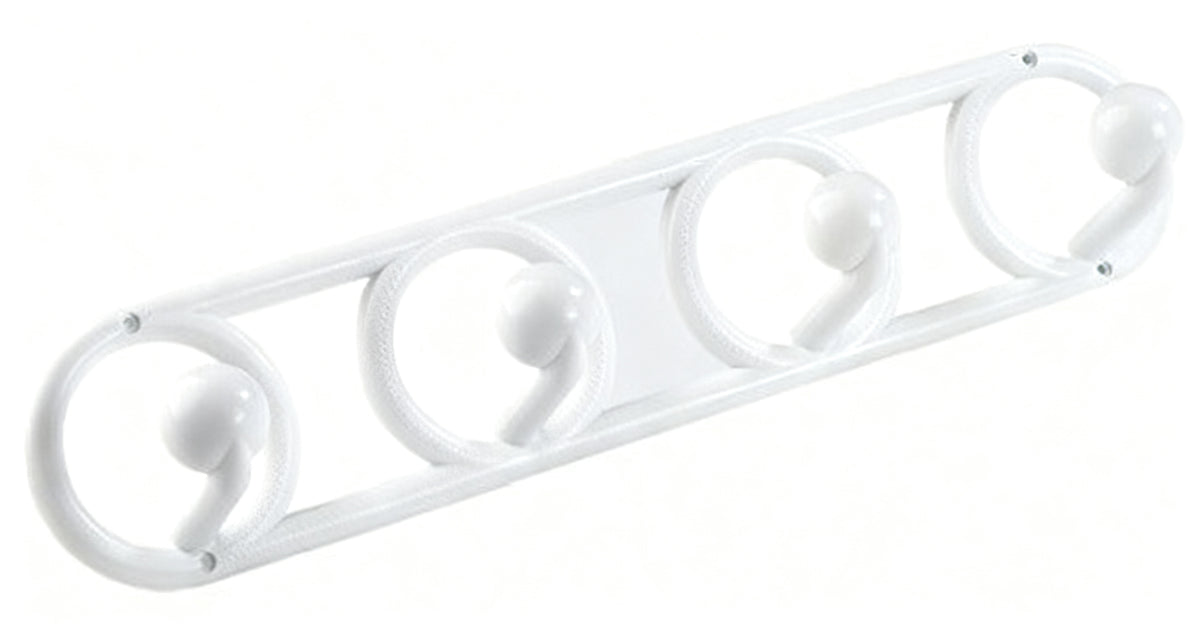 Percha Grande 4 Pomos Blanca