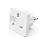 Adaptador de Viaje Alemania Francia a Reino Unido