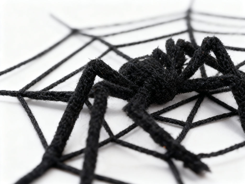 Decoración de Telaraña Negra para Halloween