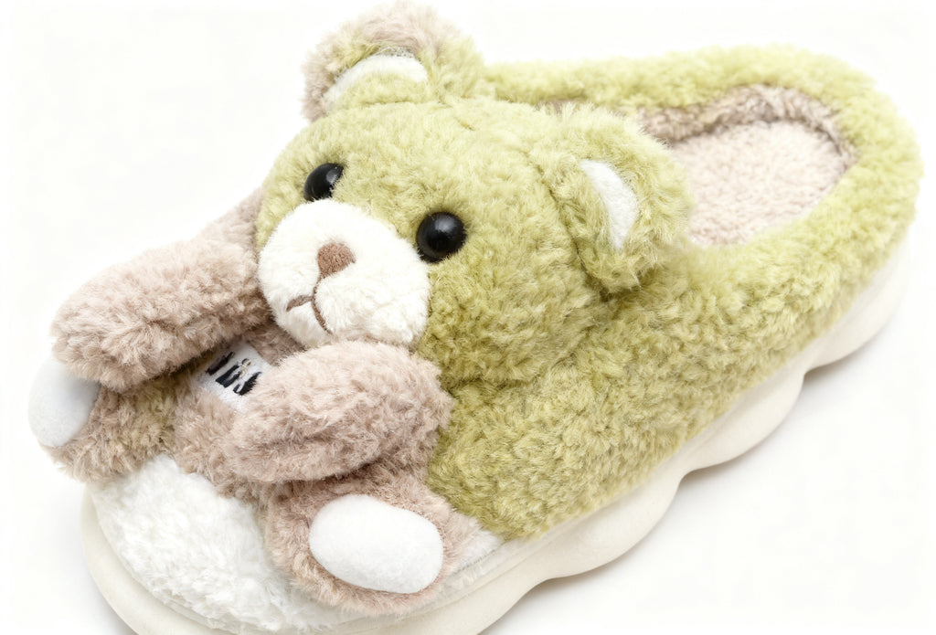 Zapatillas 2267 de Peluche con Oso