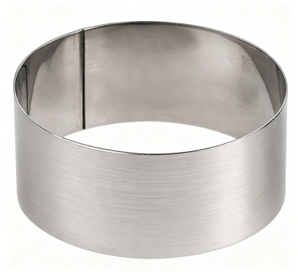 ARO INOX PULIDO 8 CM ALTURA 4,5 CM