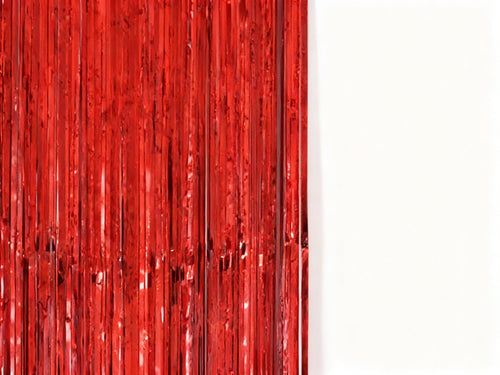 100x200cm Cortina Decorativa Roja