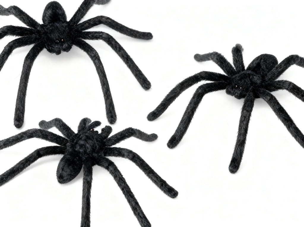 Decoración Halloween Arañas Negras 20 Piezas