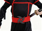 Traje de Ninja Negro y Rojo para Niños