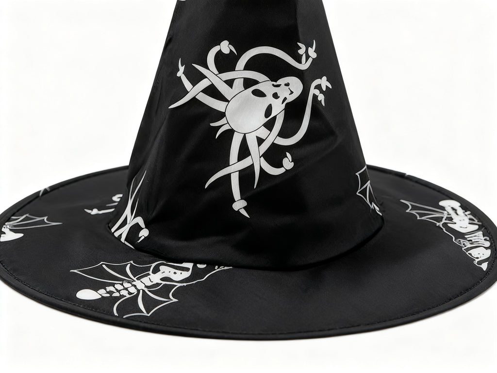 SOMBRERO TRIANGULAR HALLOWEEN DOBLE CAPA 1PC