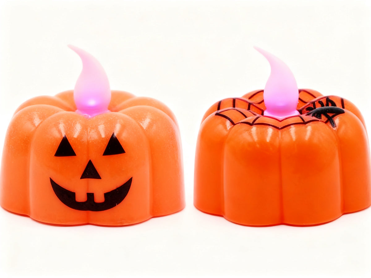 Velas de Calabaza Halloween 2 piezas