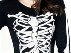 Vestido de Esqueleto Fantasma para Mujer