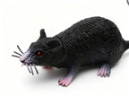 Raton Negro Pequeno PVC para Halloween