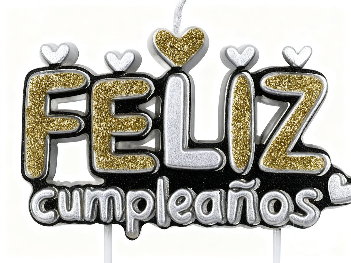 Vela de Cumpleaños Feliz para Decoración de Pastel