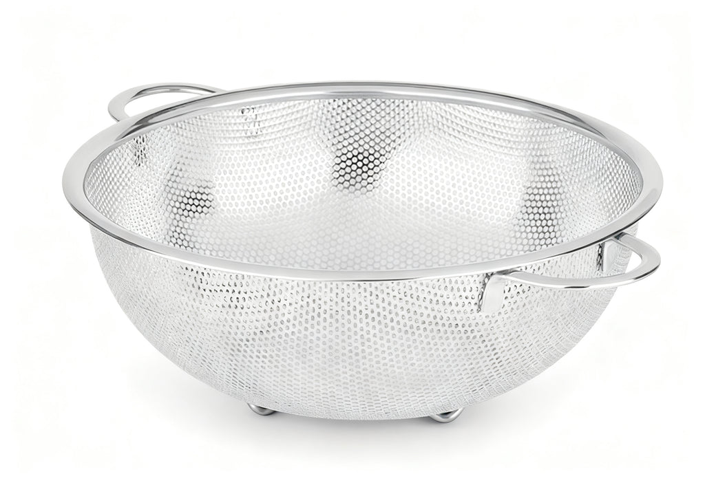 Escurridor de Acero Inoxidable Rígido con Asas 25,5 cm