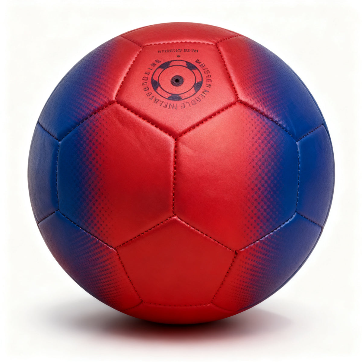BALÓN MINI AZUL Y ROJO DE FÚTBOL