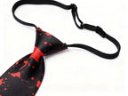 Corbata Halloween Negra con Salpicaduras Rojas