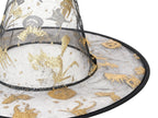 Gorro Triangular Halloween Niños Transparente Dorado Mixto 1PC