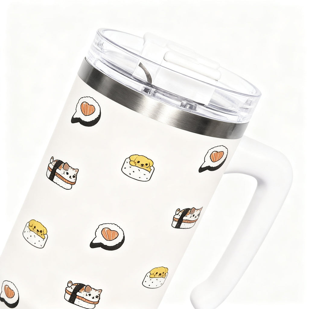 Mug Térmico 600ml Sushi Animales