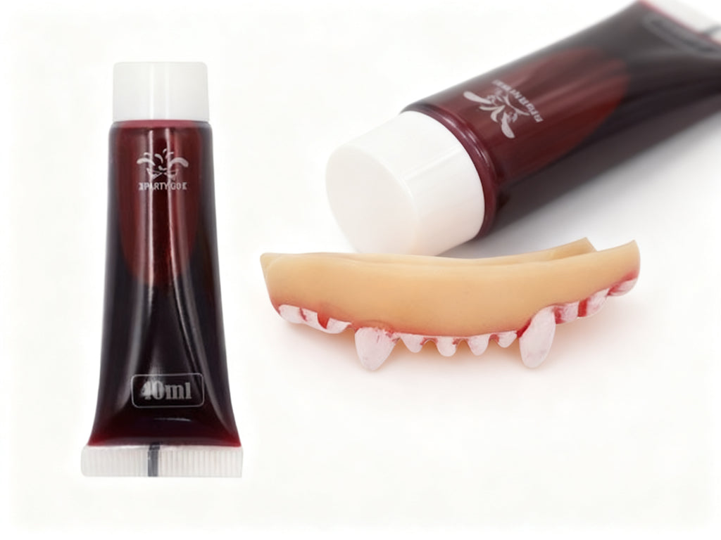 Sangre Falsa y Dientes Postizos para Fiesta
