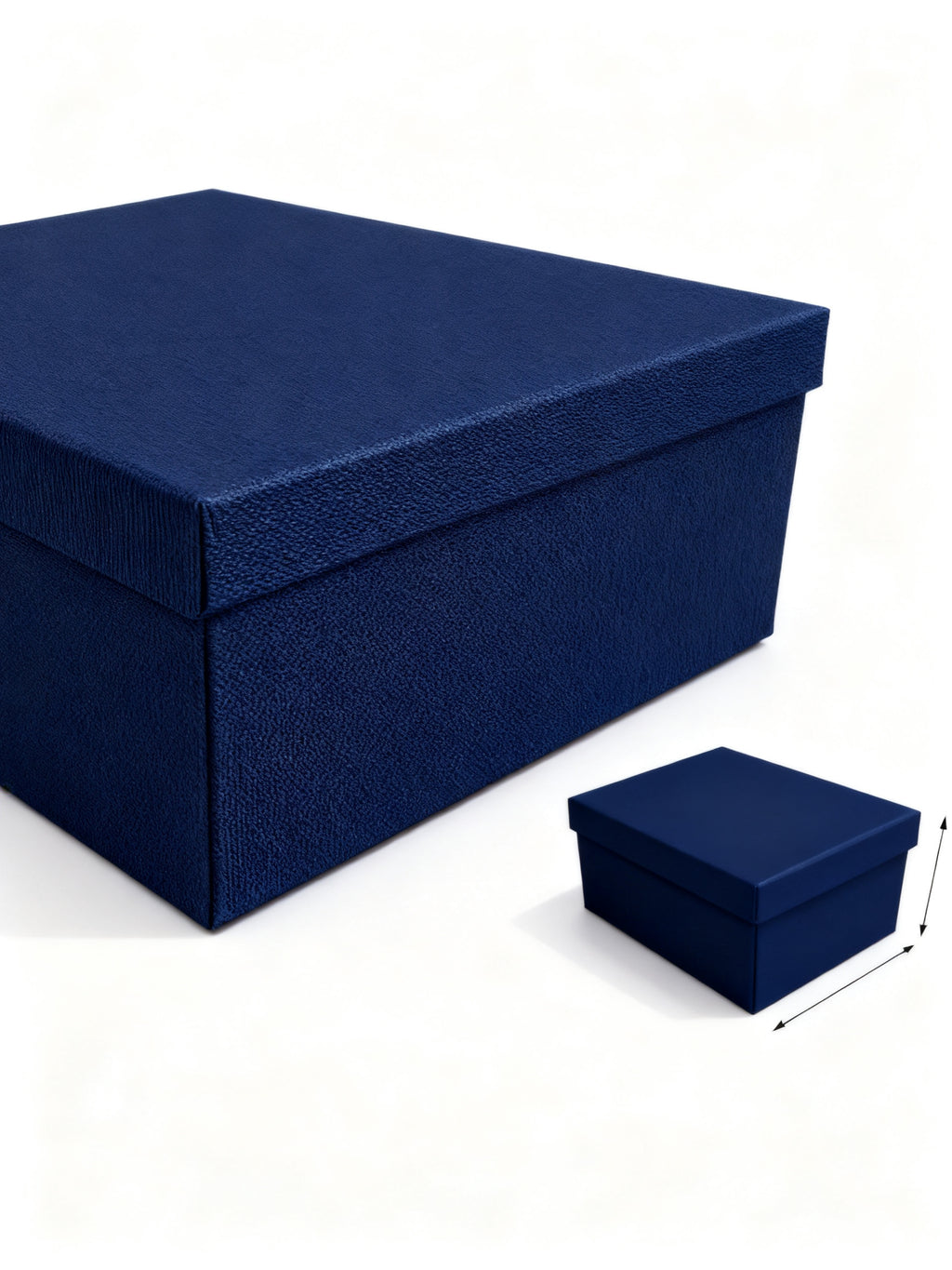 CAJA DE CARTON AZUL PARA ALMACENAMIENTO