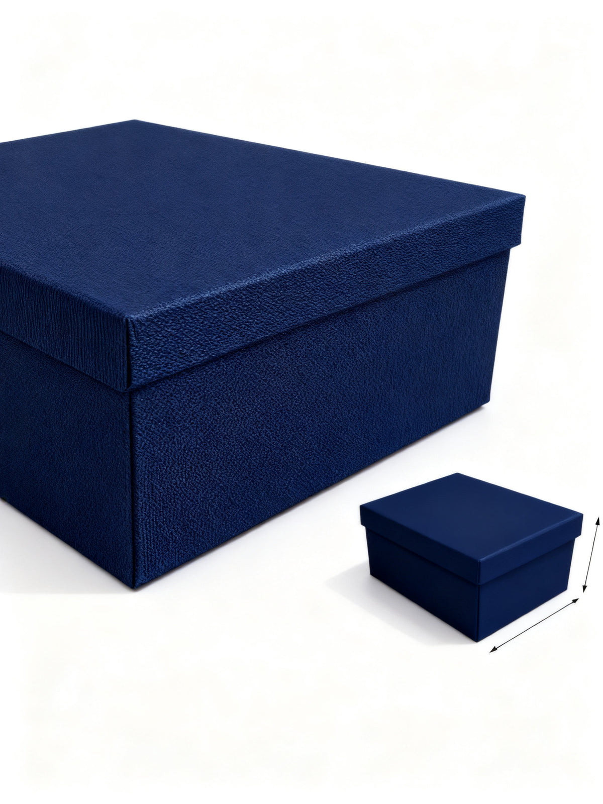 CAJA DE CARTON AZUL PARA ALMACENAMIENTO