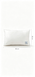 Almohada de Fibra Blanca | Suave y Transpirable para Cama y Sofá